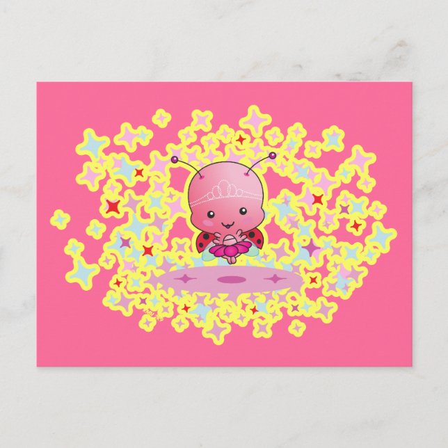 Carte postale Ballerina Ladybug (Devant)