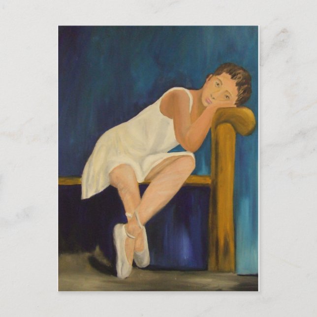 Carte Postale Ballerina pensive (Devant)