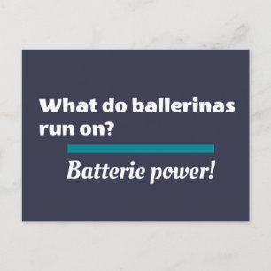Carte Postale Ballerinas Ballet Dance Plaisanterie Batterie