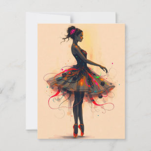 Carte Postale Ballerine