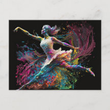 Ballerine à éclaboussure de couleur