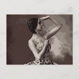Carte Postale ballerine vintage