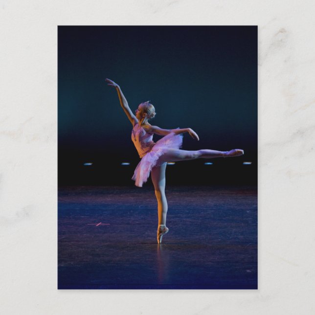 Carte Postale Ballet Arabesque (Devant)