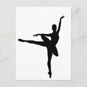 Carte Postale Ballet Ballerina simple