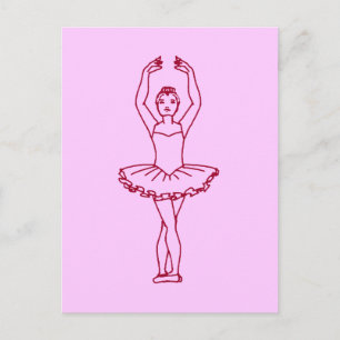 Carte Postale Ballet Cinquième position