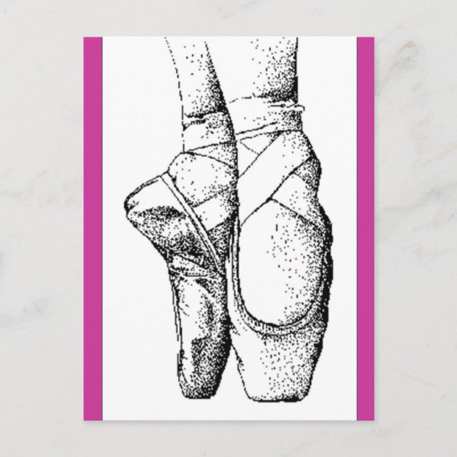 Carte Postale Ballet — En Pointe (Devant)