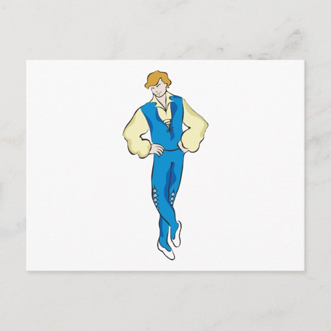 Carte Postale Ballet Man (Devant)