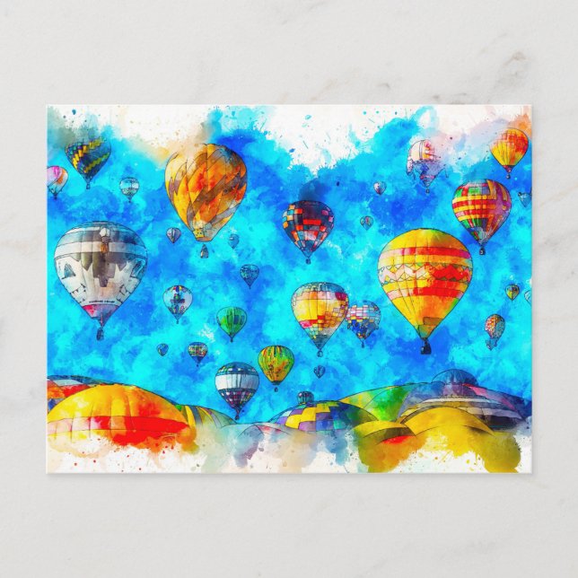 Carte Postale Ballon à air chaud (Devant)