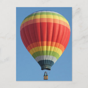 Carte Postale Ballon à air chaud arc-en-ciel