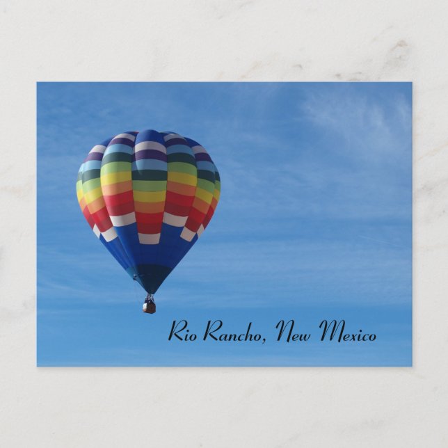 Carte Postale Ballon à air chaud, Rio Rancho, Nouveau-Mexique (Devant)
