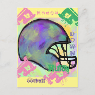 CARTE POSTALE BALLON DE FOOT AMÉRICAIN