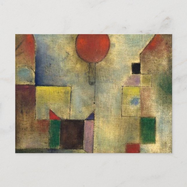 Carte Postale Ballon de rouge de Paul Klee (Devant)