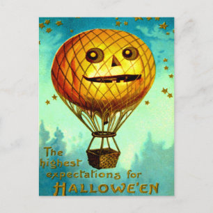 Carte Postale Ballon dirigeable Jack O' Lantern