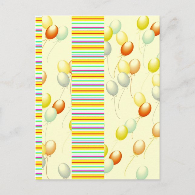 Carte Postale Ballons (Devant)