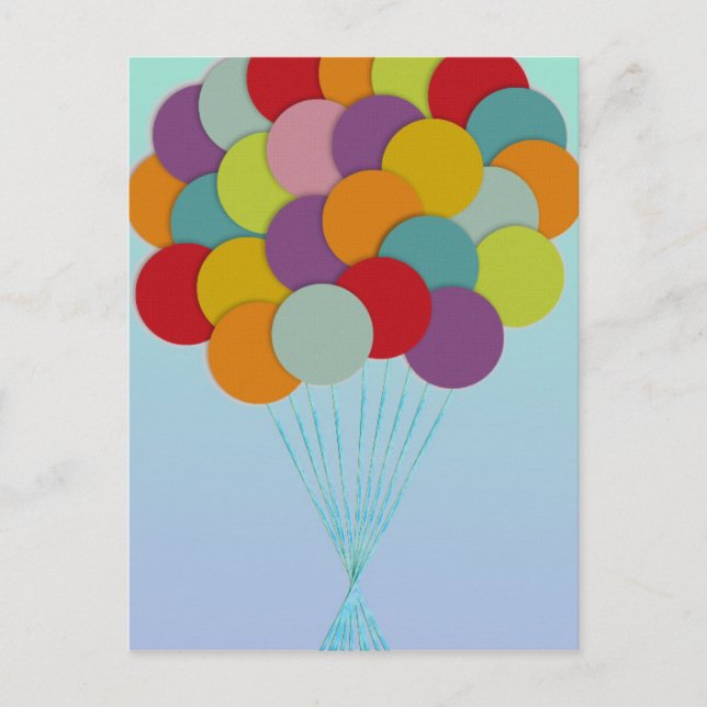 Carte Postale Ballons (Devant)