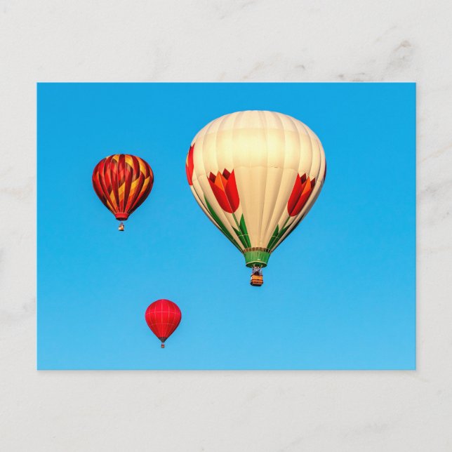 Carte Postale Ballons à Air Chaud (Devant)