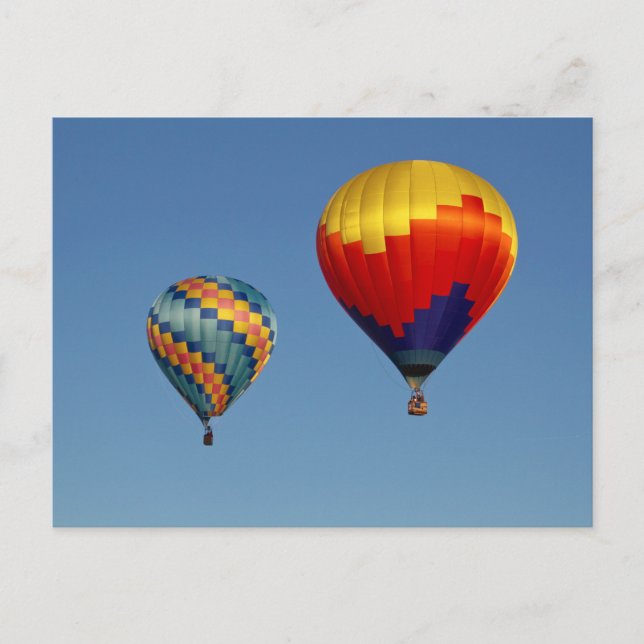 Carte Postale Ballons à air chaud. (Devant)