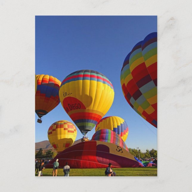 Carte Postale Ballons à air chaud (Devant)