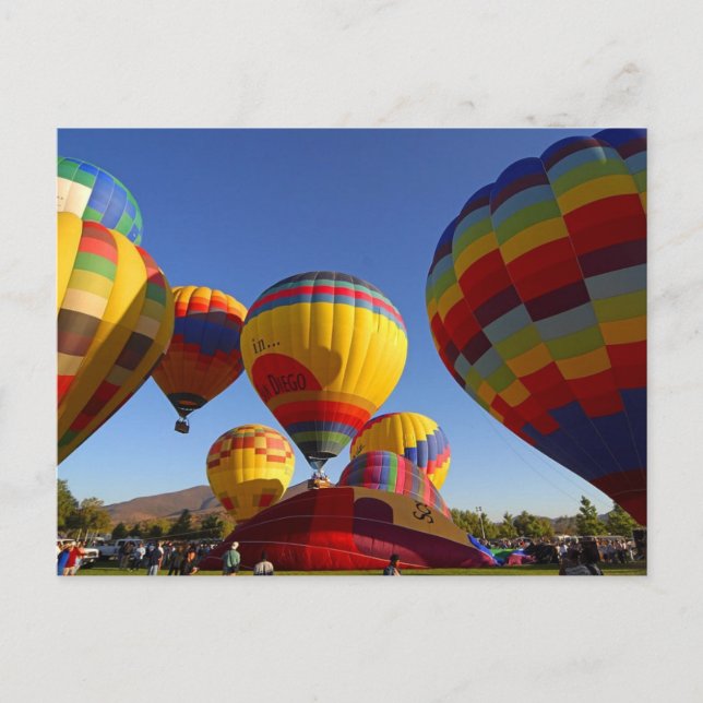 Carte Postale Ballons à air chaud (Devant)