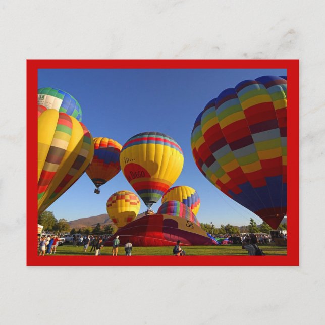 Carte Postale Ballons à air chaud 1 (Devant)
