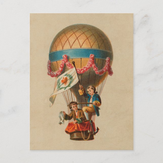 Carte Postale Ballons à air chaud du pavillon du coeur (Devant)
