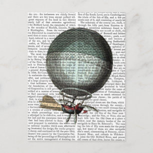 Carte Postale Ballons à air chaud Vintage Blanchard