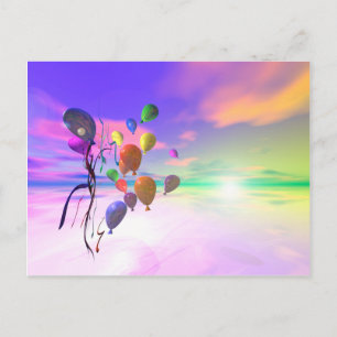 Carte Postale Ballons d'anniversaire Sky