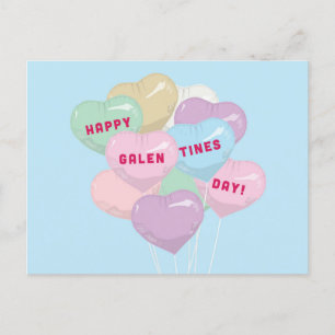 Carte Postale Ballons de conversation de Galentine - BADASS SQUA