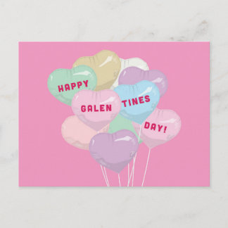 Carte Postale Ballons de conversation de Galentine - U R BADASS