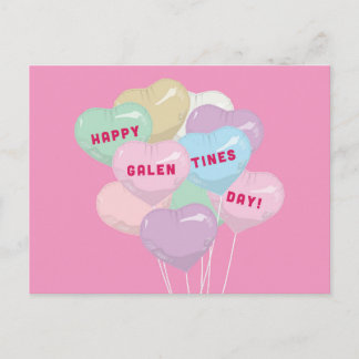 Carte Postale Ballons de conversation de Galentine - XOXO