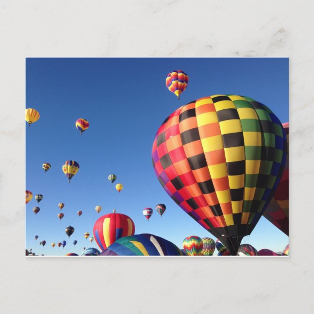 Carte Postale Ballons de l'Ascension de masse (Devant)