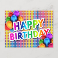 Ballons de Mylar coloré BONNES ANNIVERSAIRE