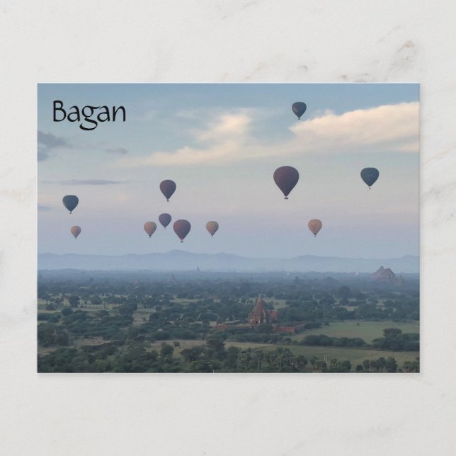Carte Postale ballons de soleil de bagan (Devant)