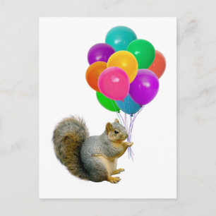 Carte Postale Ballons d'écureuil