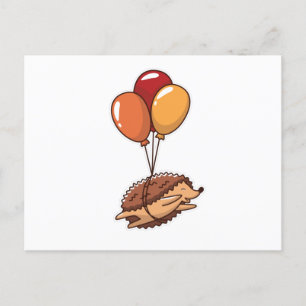 Carte Postale ballons hérissons