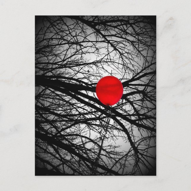 Carte Postale Ballons rouges (Devant)