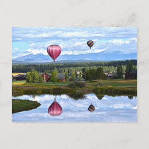 Carte Postale Ballons sur le terrain de golf de Pagosa Springs, 