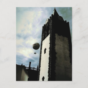 Carte Postale Balloon à air chaud de l'église Funchal, Madère (P