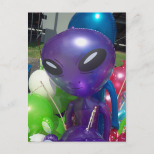 Carte Postale Balloon Alien