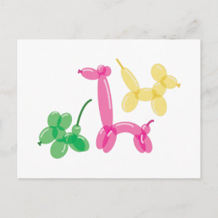 Carte Postale Balloon Animaux