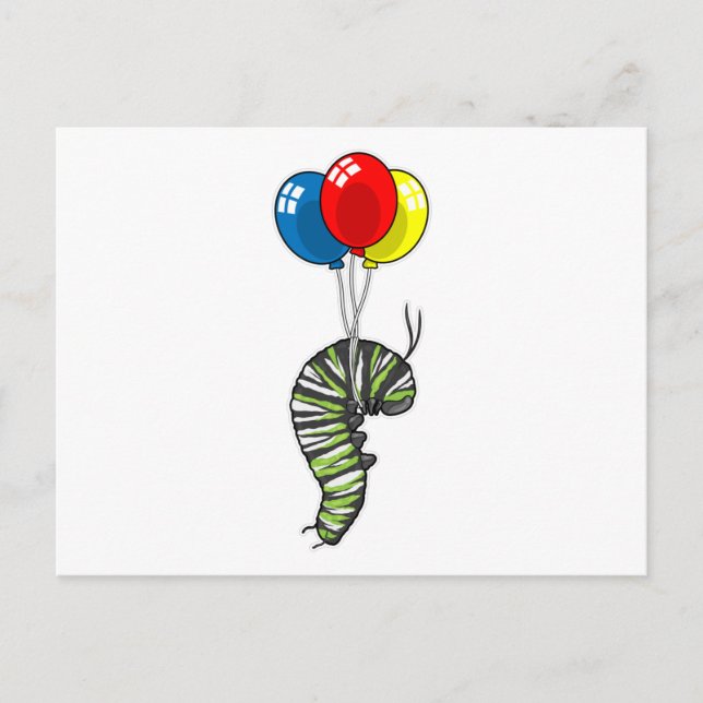 Carte Postale Balloon caterpillar (Devant)