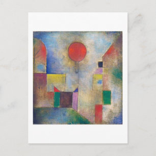 Carte Postale Balloon rouge, Klee