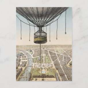 Carte postale Balloon Vintage Paris