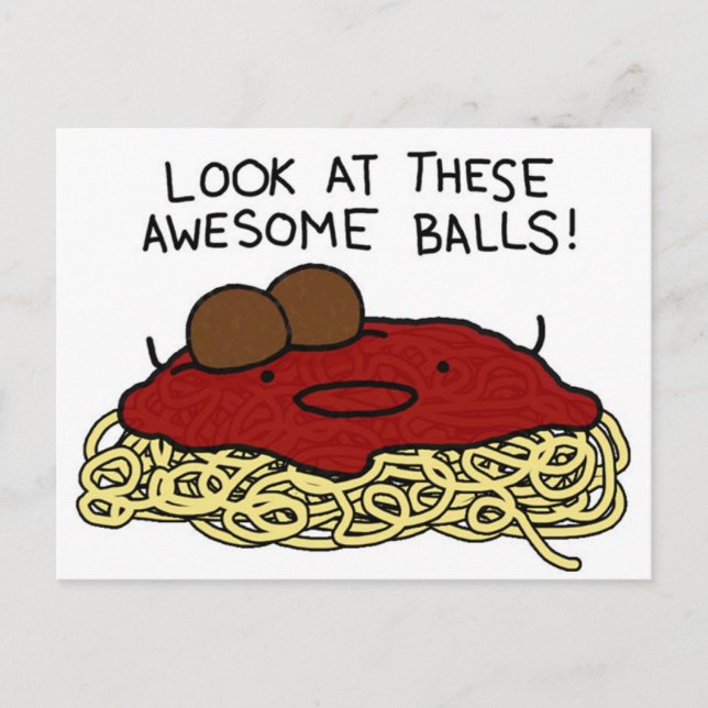 Carte Postale Balls géniaux (Devant)