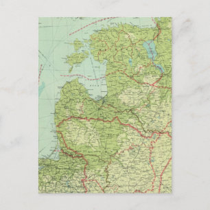 Carte Postale Baltic States & East Prussia