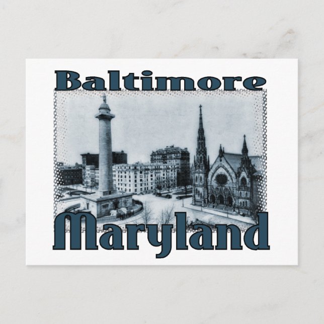 Carte Postale Baltimore, Maryland (Devant)