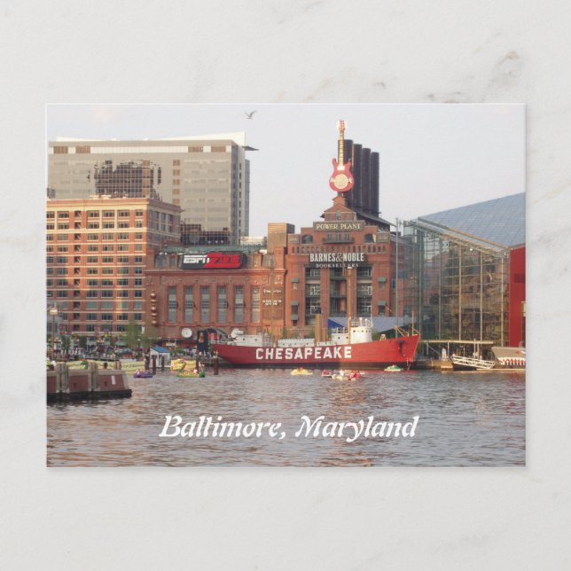 Carte postale Baltimore, Maryland (Devant)