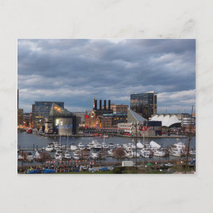 Carte Postale Baltimore Sundown Skyline