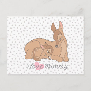 Carte Postale Bambi J'aime maman