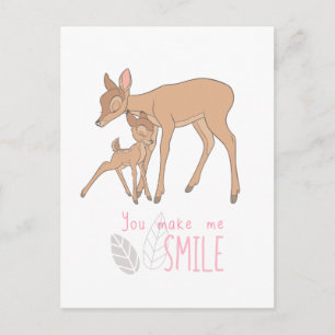 Carte Postale Bambi Vous Me Faites Sourire